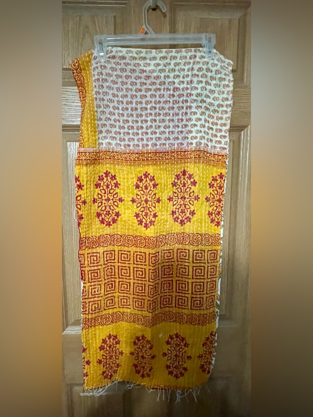 Kantha Oversized Double Sided Scarf/Wrap Handmade